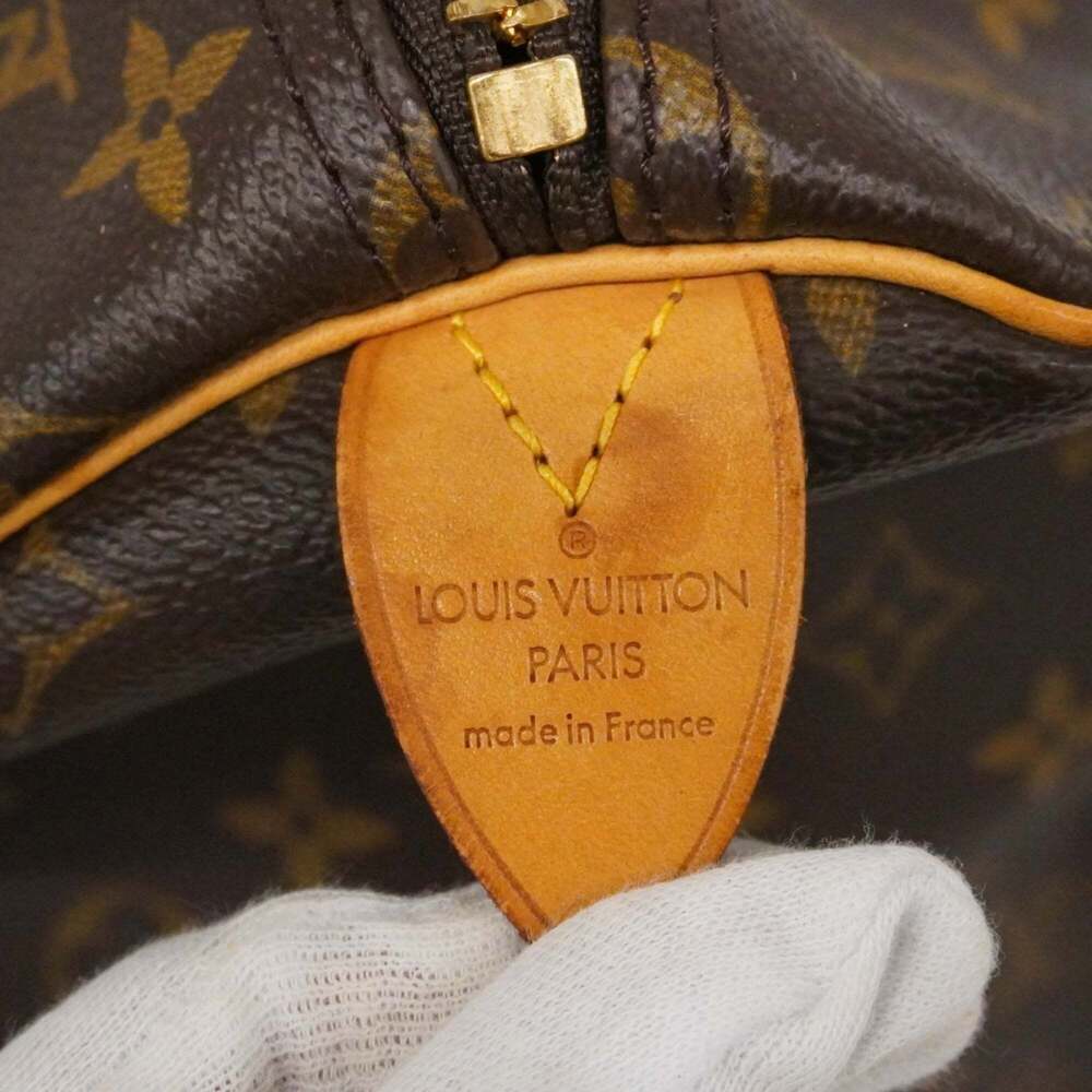 LOUIS VUITTON Brown Monogram Keepall 55 Boston Bag - Picture 5 of 14